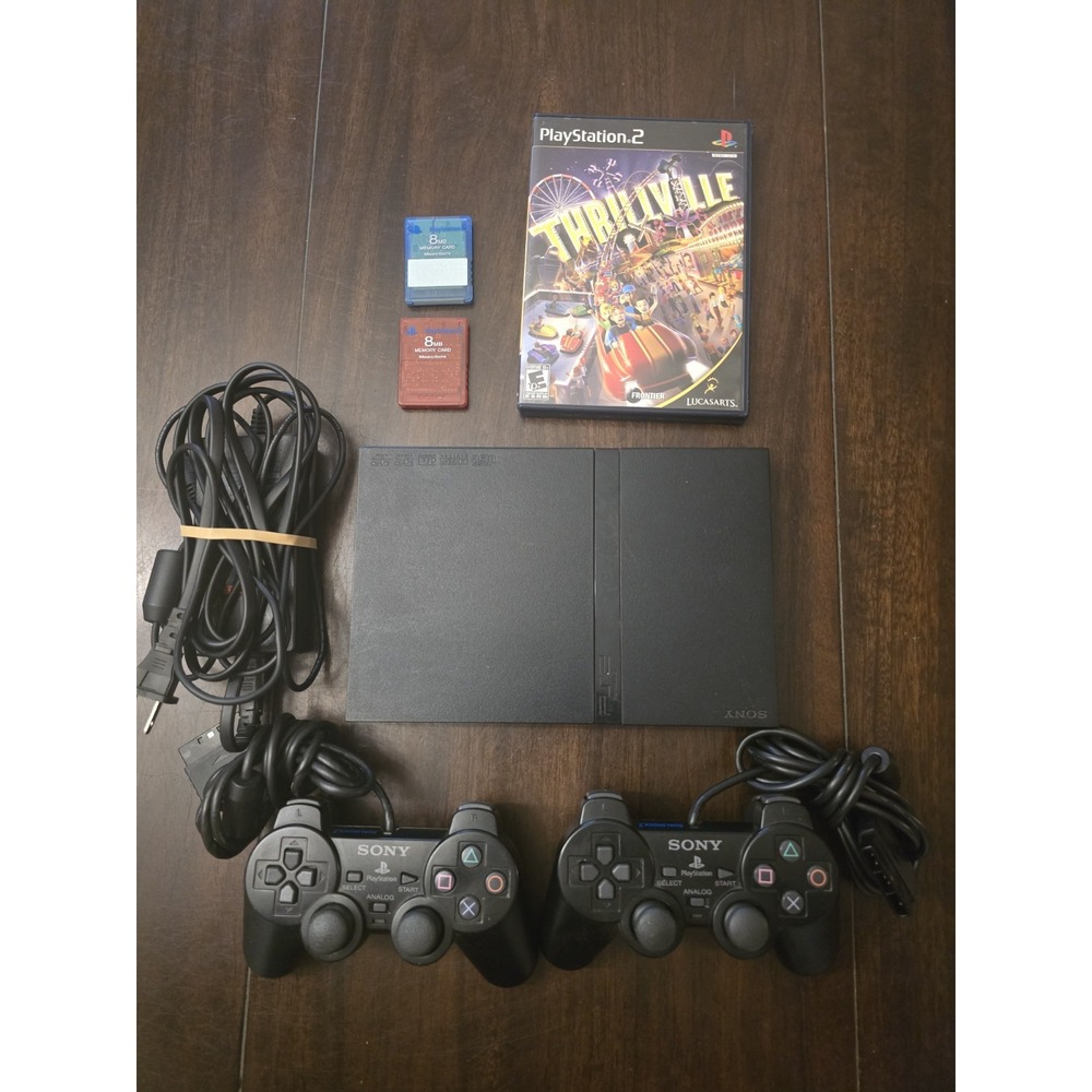 Sony Playstation 2 Slim Console Bundle - SCPH-77001 - PS2